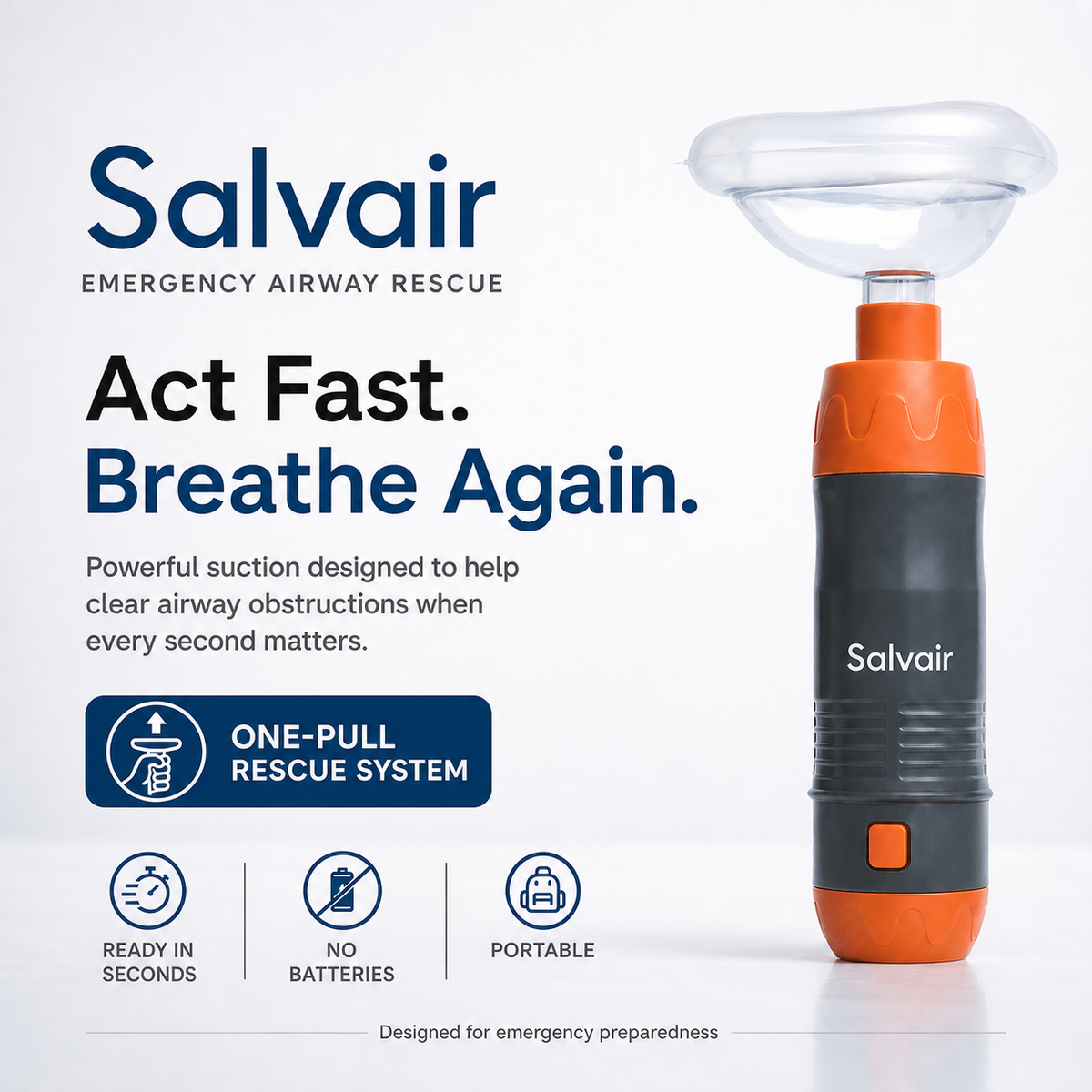 Salvair™ One-Button Anti-Choking Device